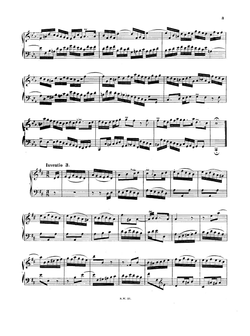 Preview of Invention No. 3 in D Major