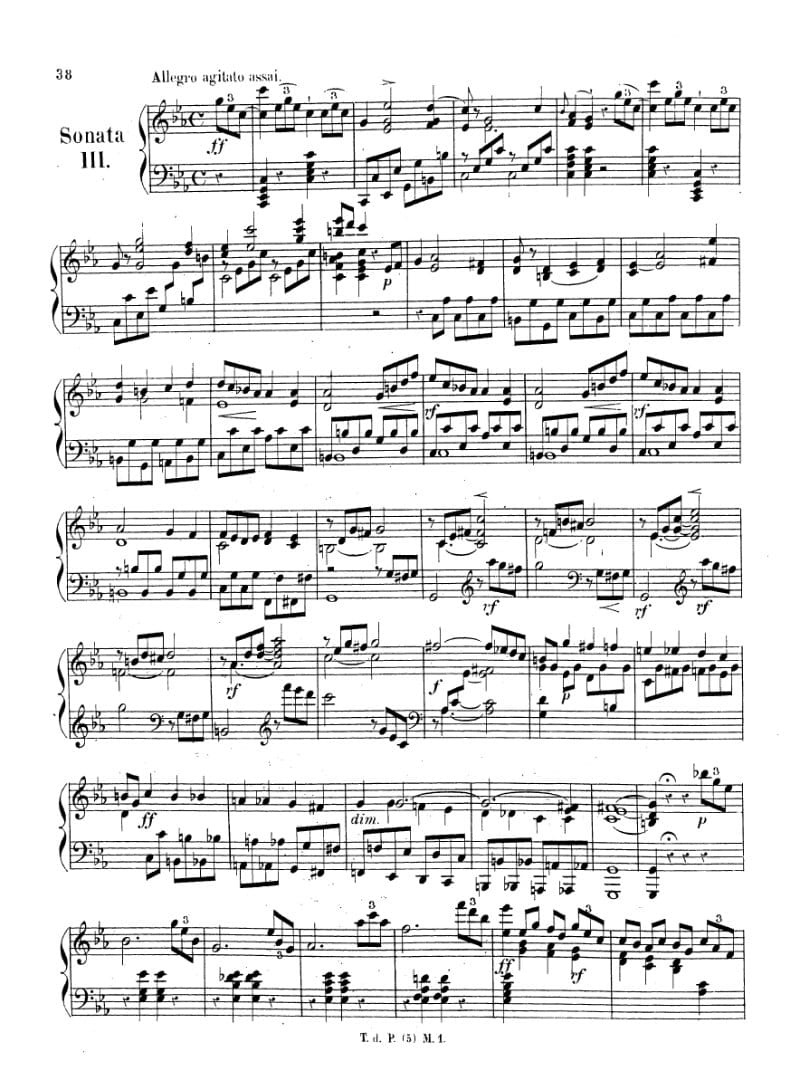 Preview of Piano Sonata No. 13 in C Minor, Op. 35 No. 3