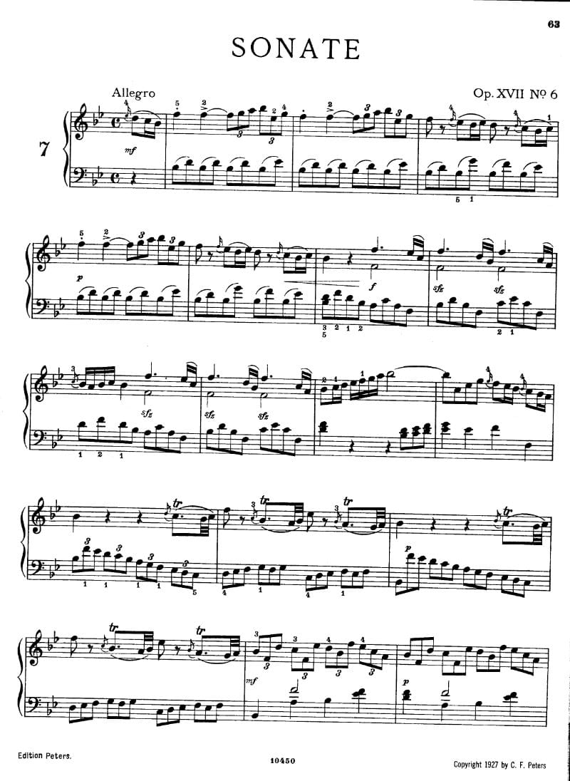 Preview of Sonata in B-flat Major