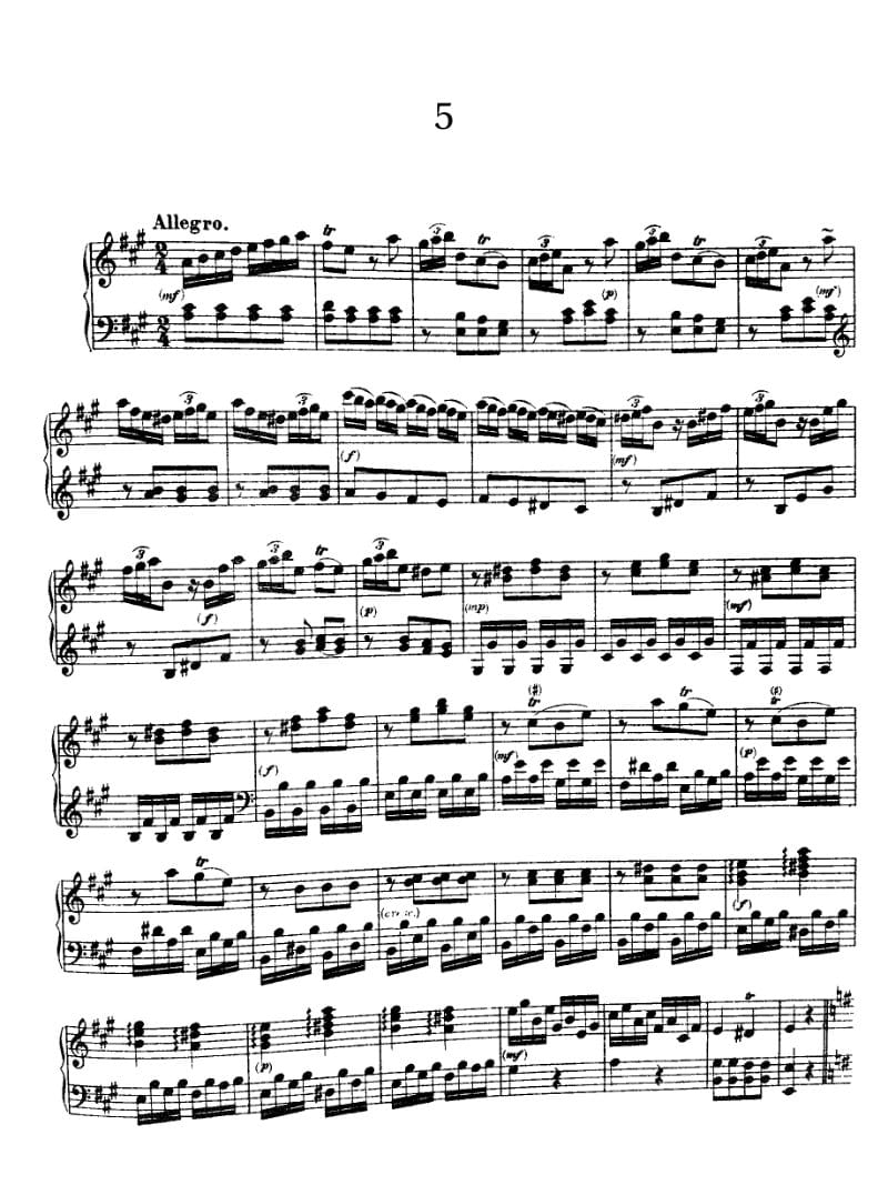 Preview of Keyboard Sonata in A major