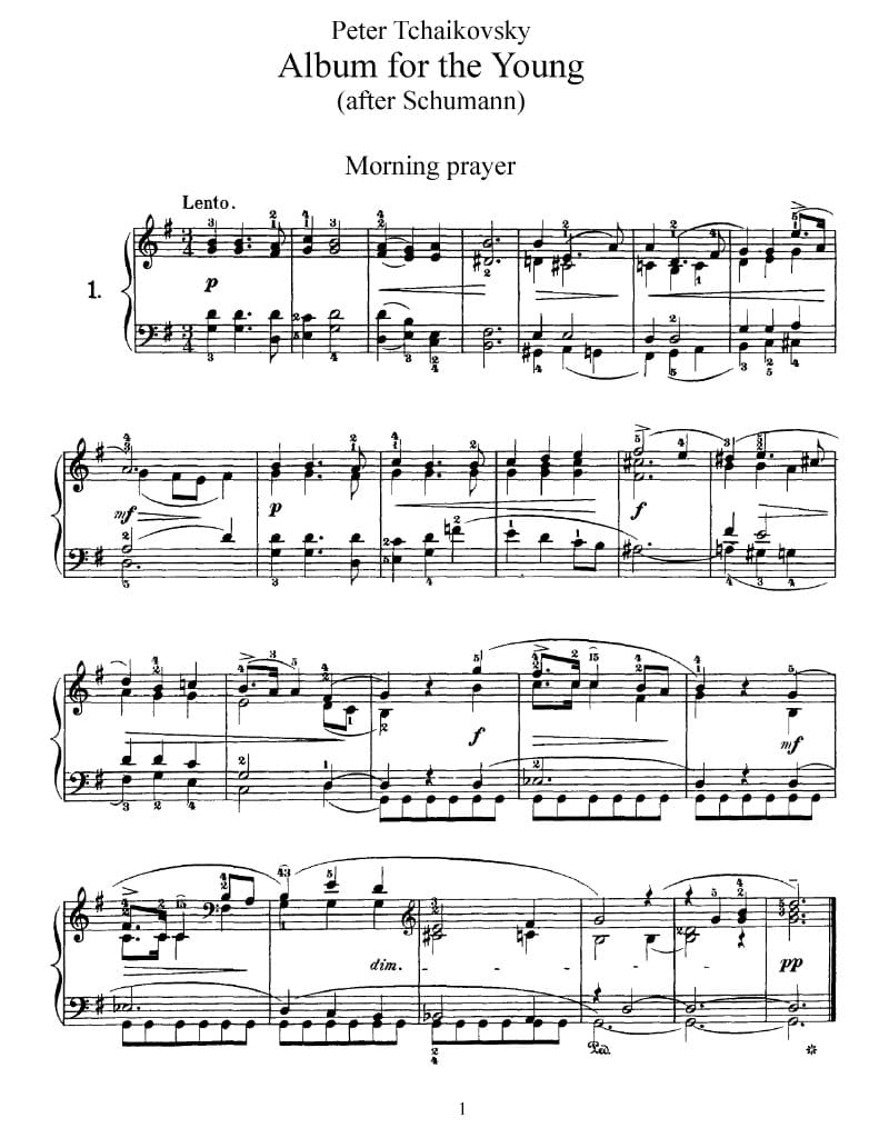 Preview of Album for the Young: Morning Prayer