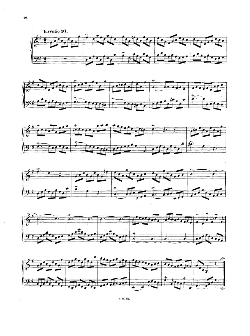 Preview of Invention No. 10 in G Major