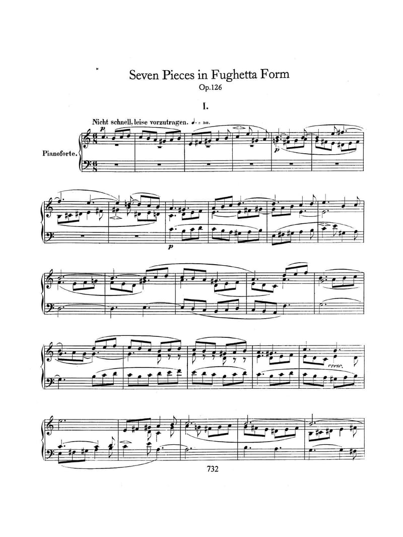Preview of 7 Klavierstücke in Fughettenform