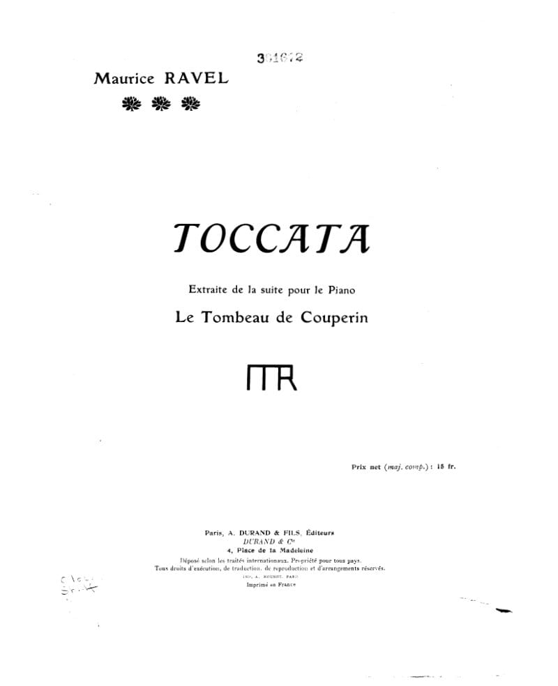 Preview of Le tombeau de Couperin: Toccata