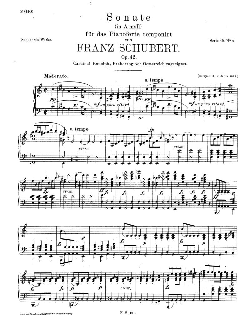 Preview of Piano Sonata in A minor