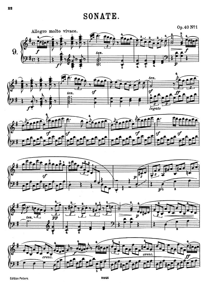 Preview of Piano Sonata in G major