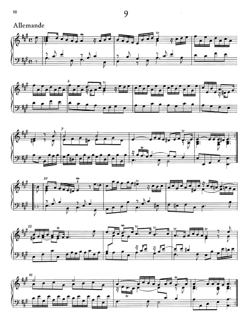 Preview of Allemande in A major