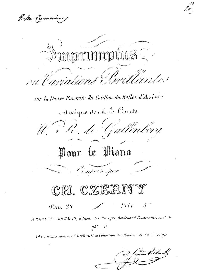 Preview of Impromptus ou variations brillantes