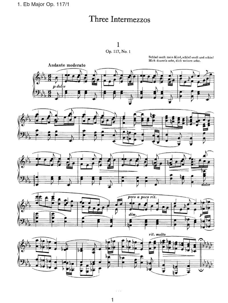 Preview of Intermezzo in E-flat Major