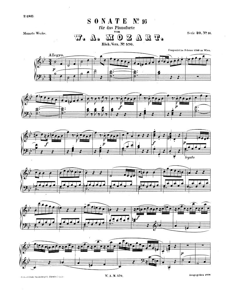 Preview of Piano Sonata No. 17 in B-flat Major