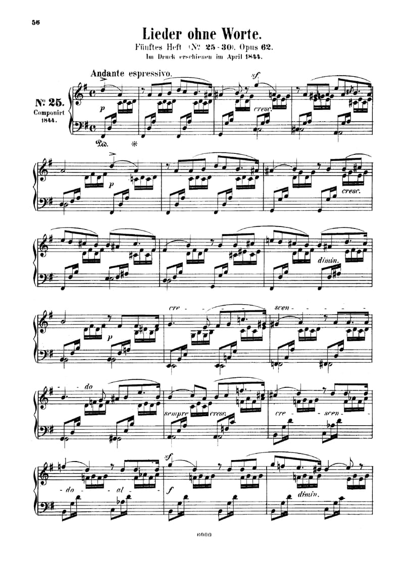 Preview of Songs Without Words: Spring Song