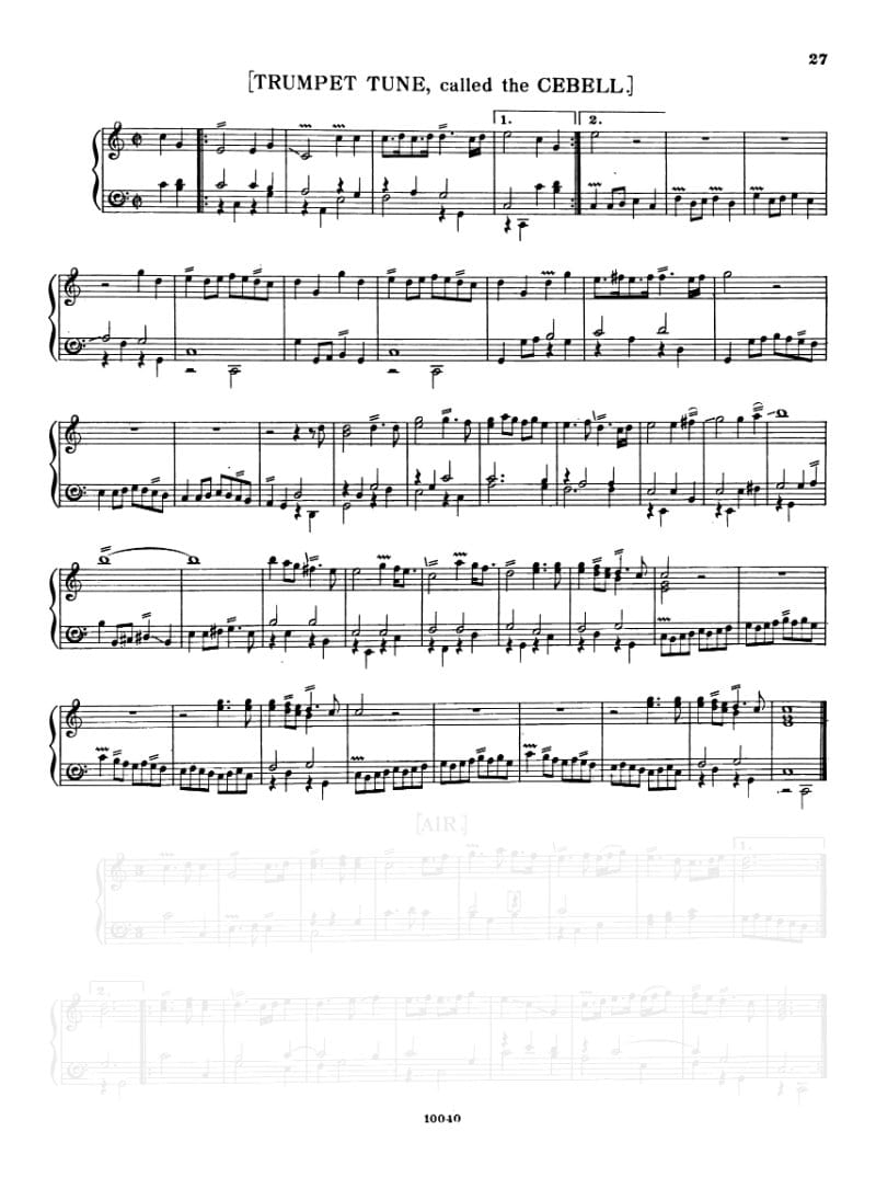 Preview of Trumpet Tune in C major