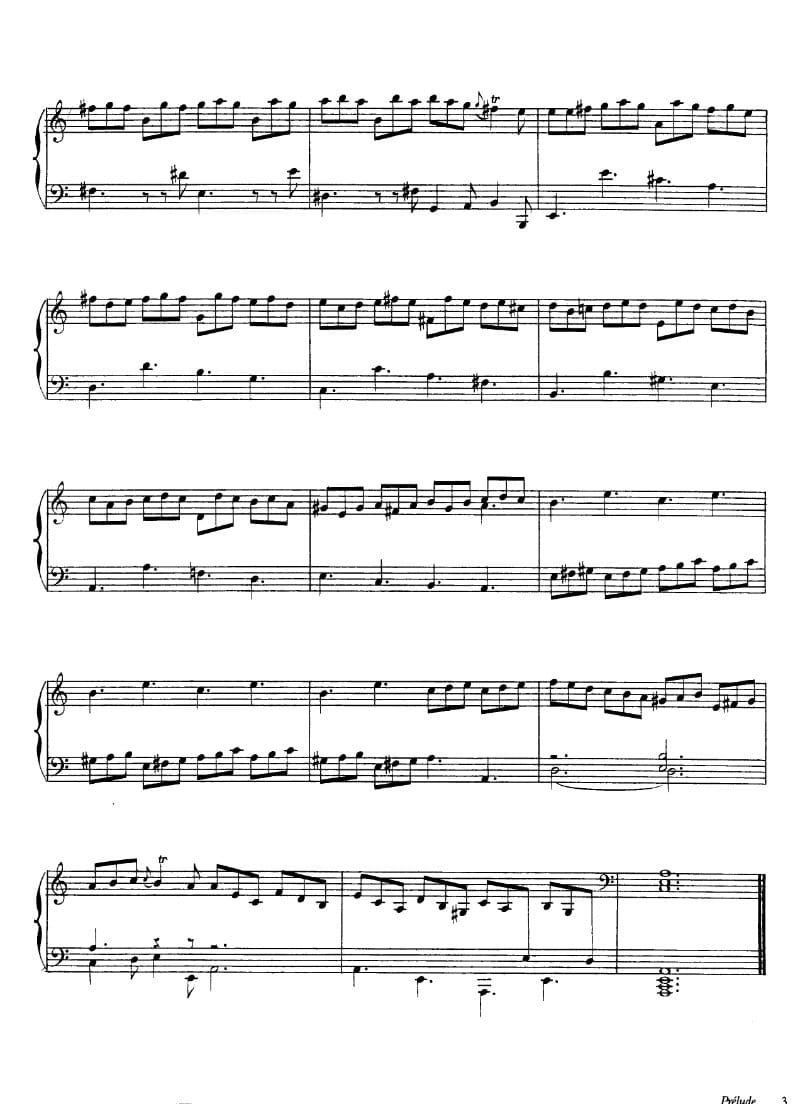 Preview of Prélude in A minor