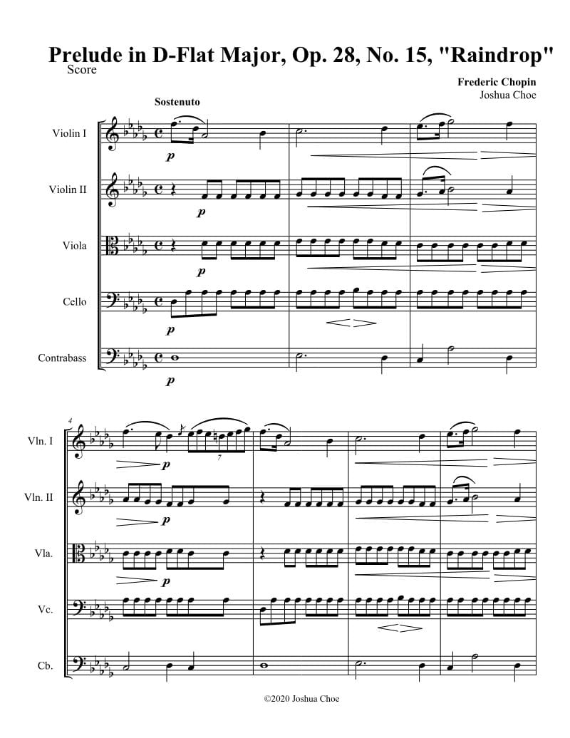 Preview of Prelude in D-flat Major (Raindrop)