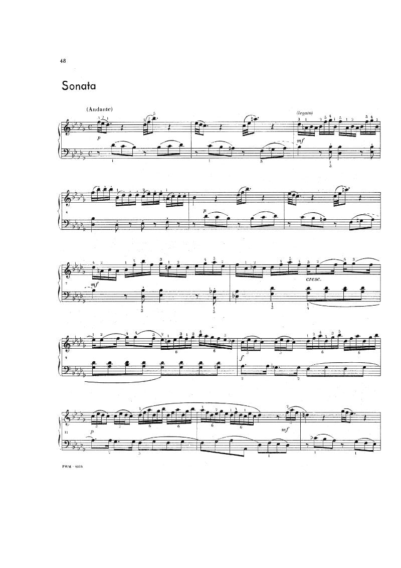 Preview of Keyboard Sonata in B-flat Major, R. 23