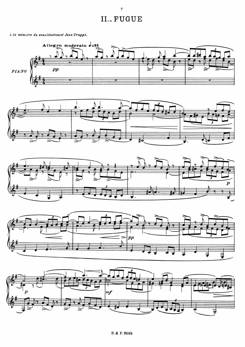 Preview of Le Tombeau de Couperin: Fugue