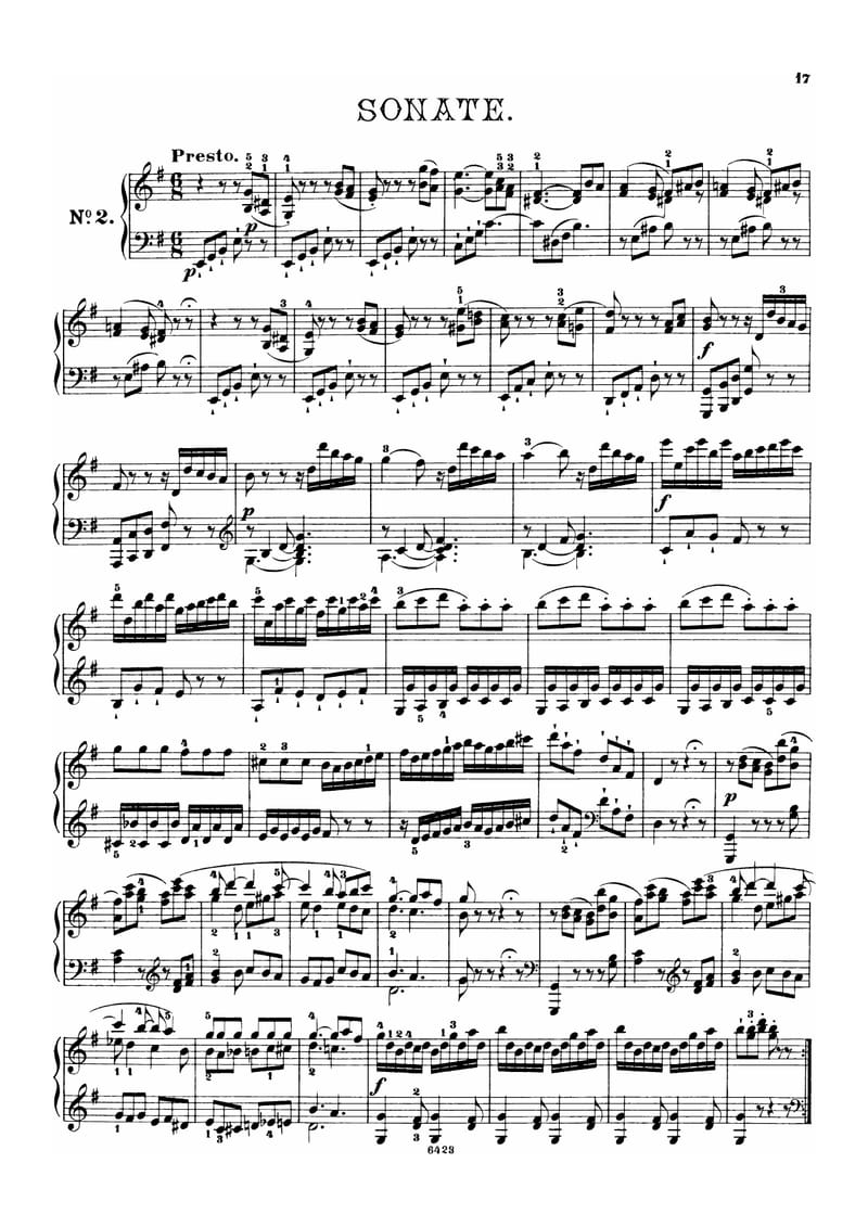 Preview of Keyboard Sonata in E minor