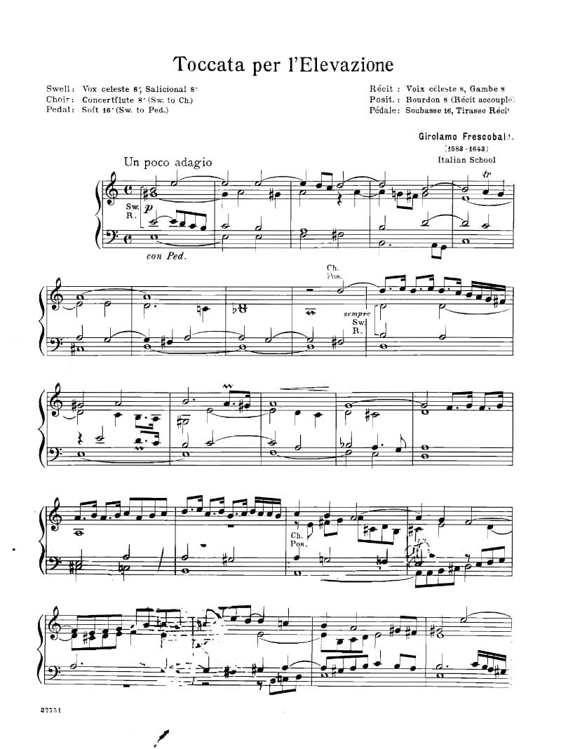 Preview of Toccata per l'elevatione