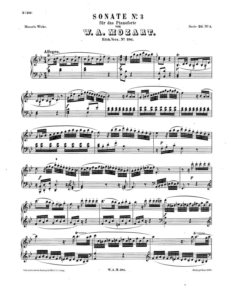 Preview of Sonata in B-flat Major