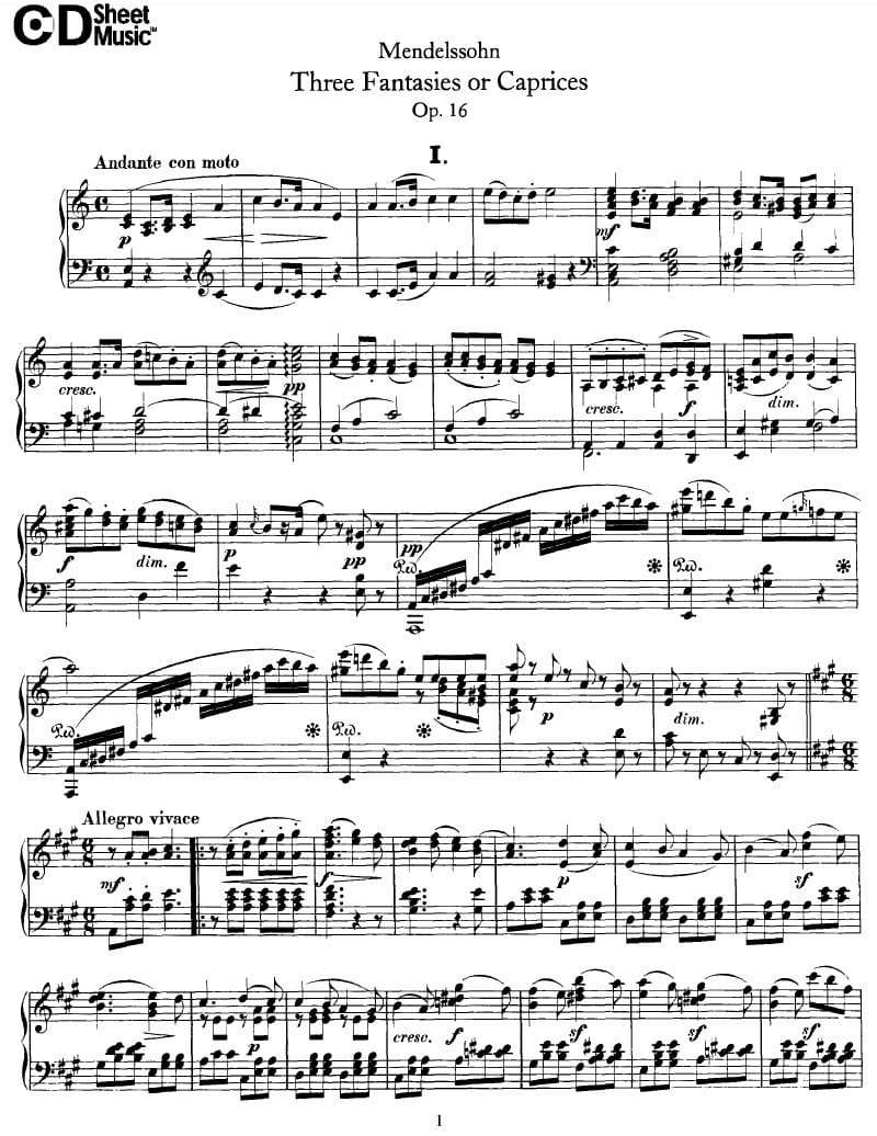 Preview of Fantasia in A minor
