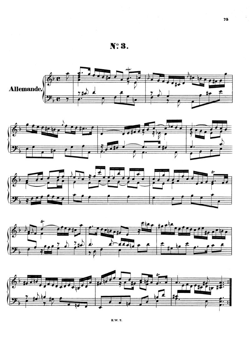 Preview of Suite in D minor, HWV 436