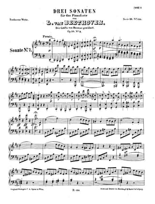 Sonata No. 7 in D Major by Ludwig van Beethoven