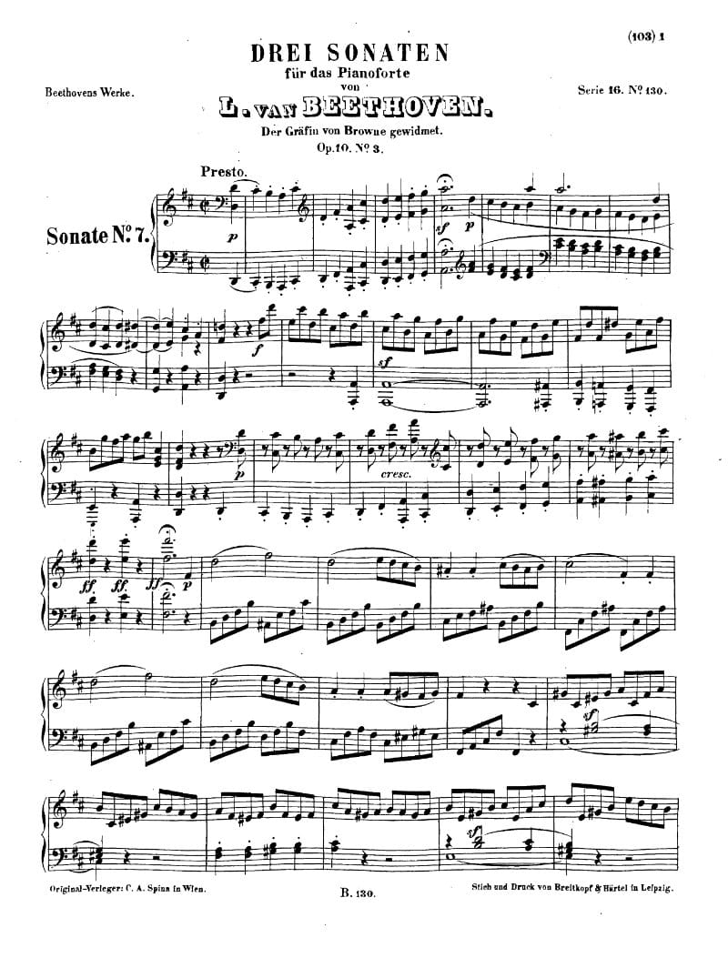 Preview of Sonata No. 7 in D Major