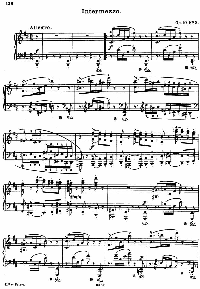 Preview of Intermezzo in B minor