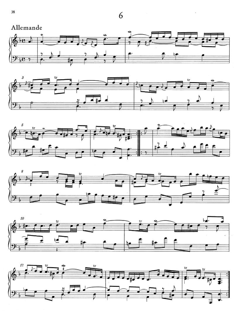 Preview of Suite in D Minor, HWV 447