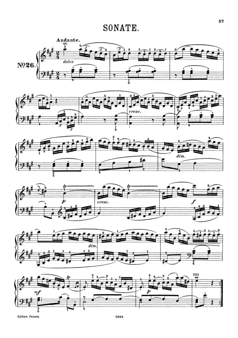 Preview of Keyboard Sonata in A major