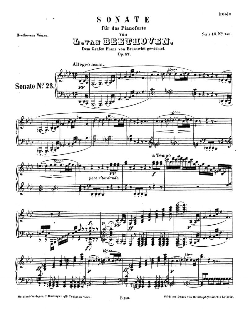 Preview of Sonata No. 23 in F Minor (Appassionata)