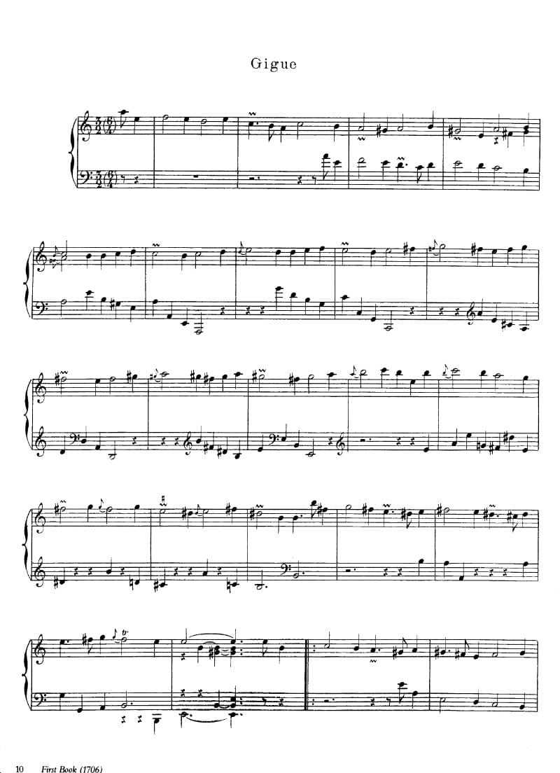 Preview of Gigue in A minor