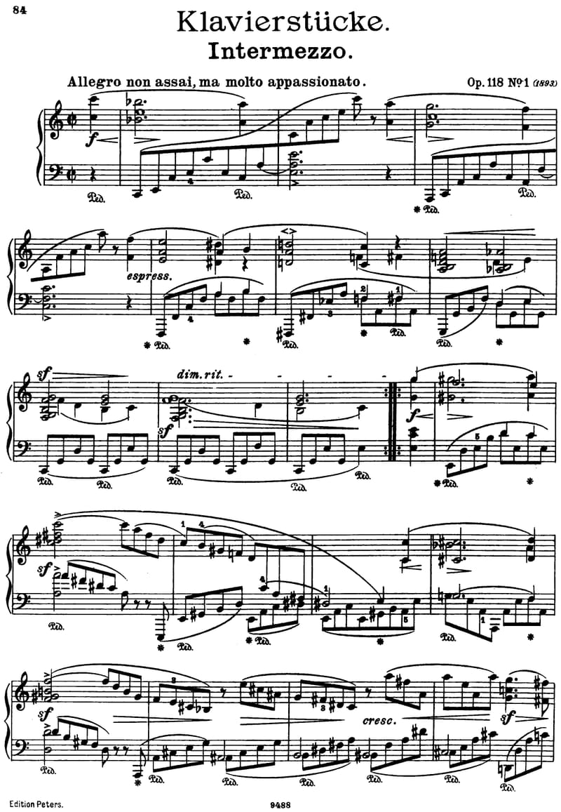 Preview of Intermezzo in A Major