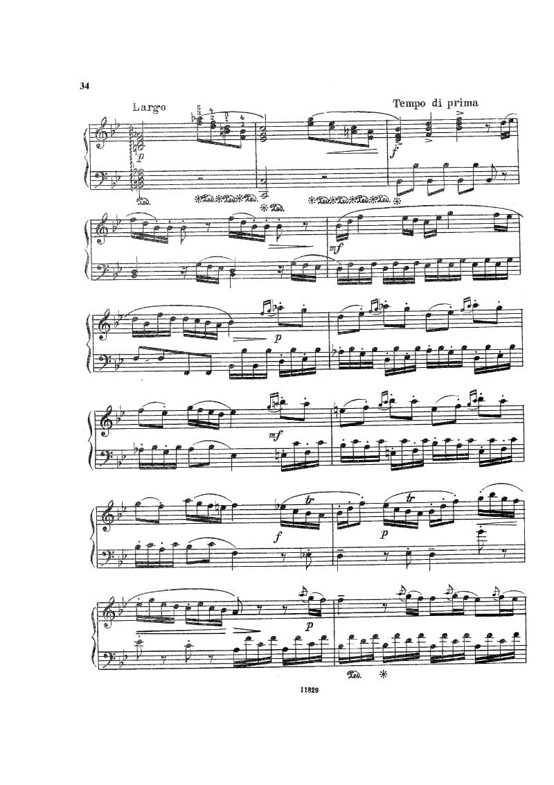 Preview of Keyboard Sonata in B-flat Major, R. 26