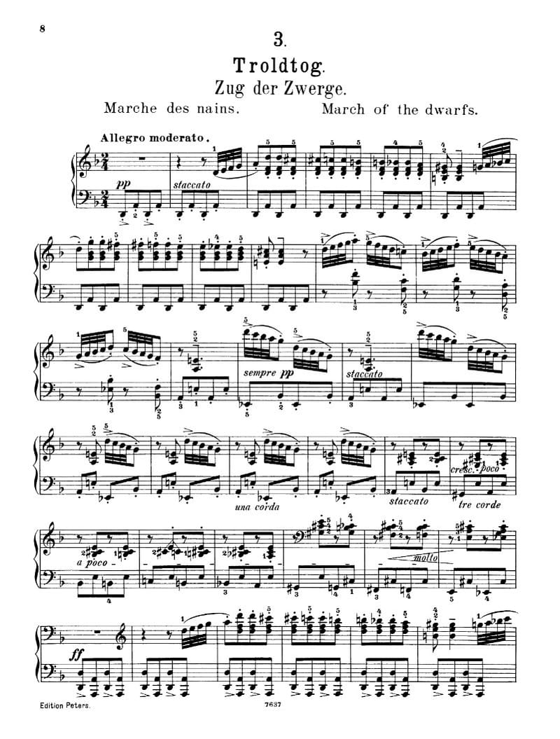Preview of Lyric Pieces: March of the Trolls