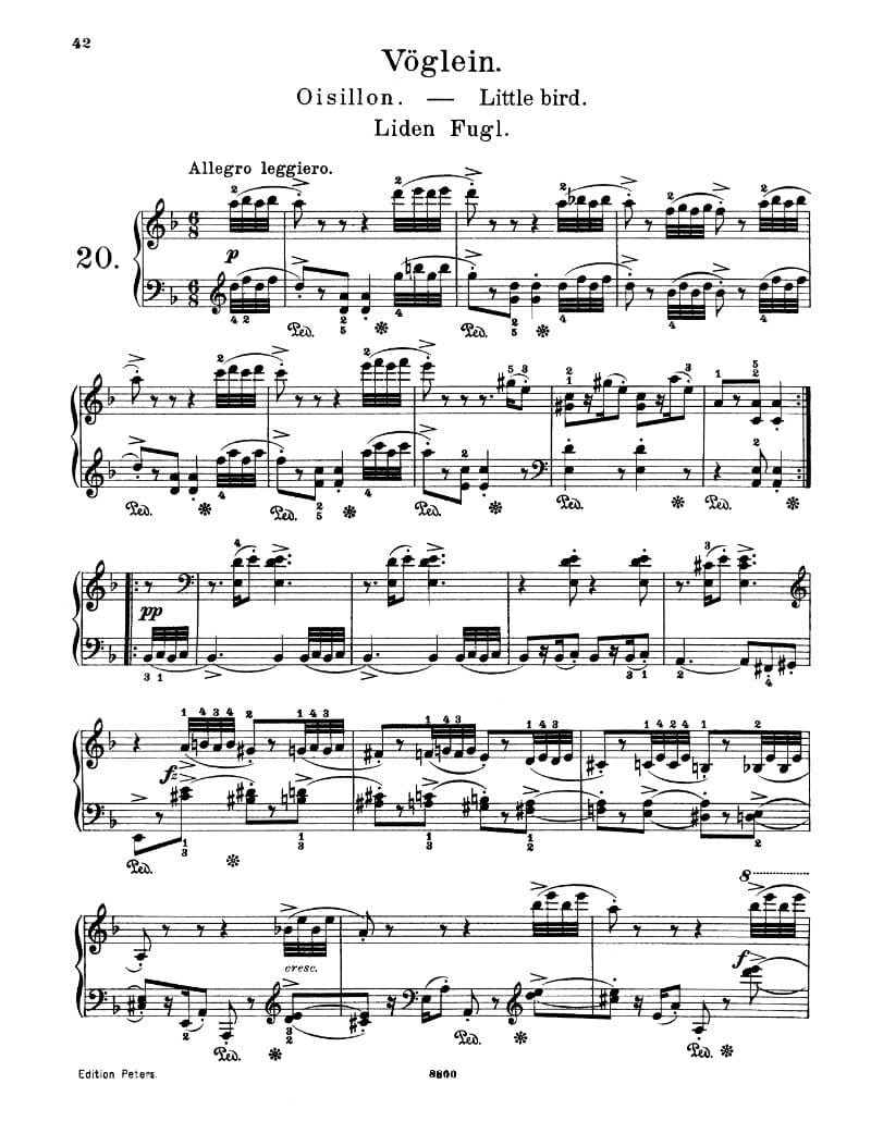 Preview of Lyric Pieces: Little Bird