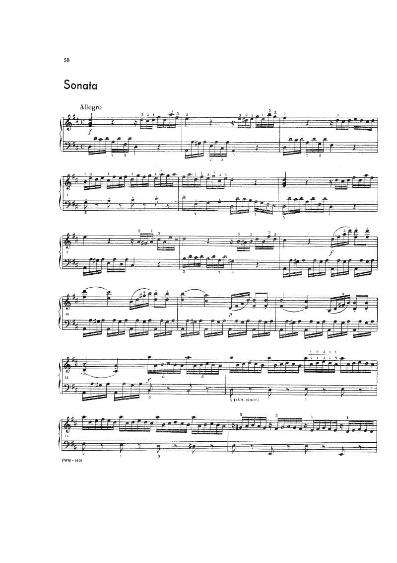 Preview of Keyboard Sonata in D Major