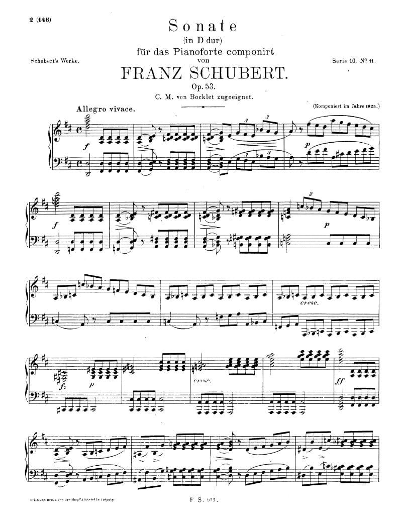 Preview of Piano Sonata in D major