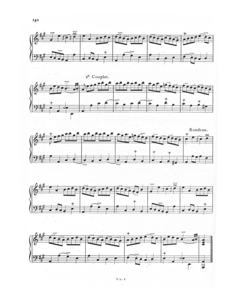Preview of Pièces de clavecin, Ordre V
