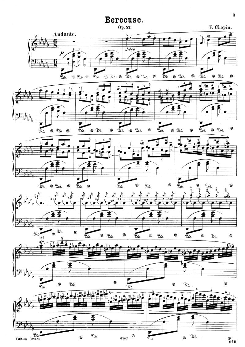 Preview of Berceuse in D-flat Major