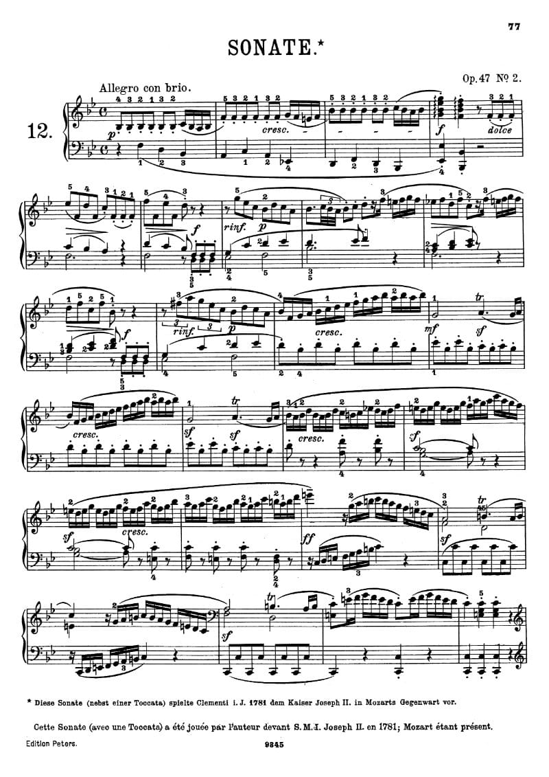 Preview of Sonata in B-flat Major