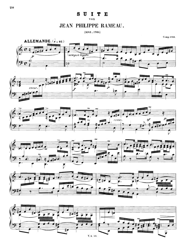 Preview of Sarabande in A minor
