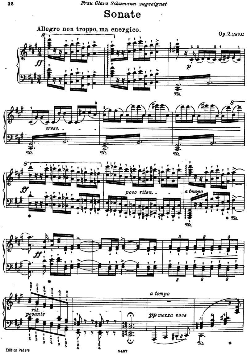 Preview of Piano Sonata No. 2 in F-sharp minor