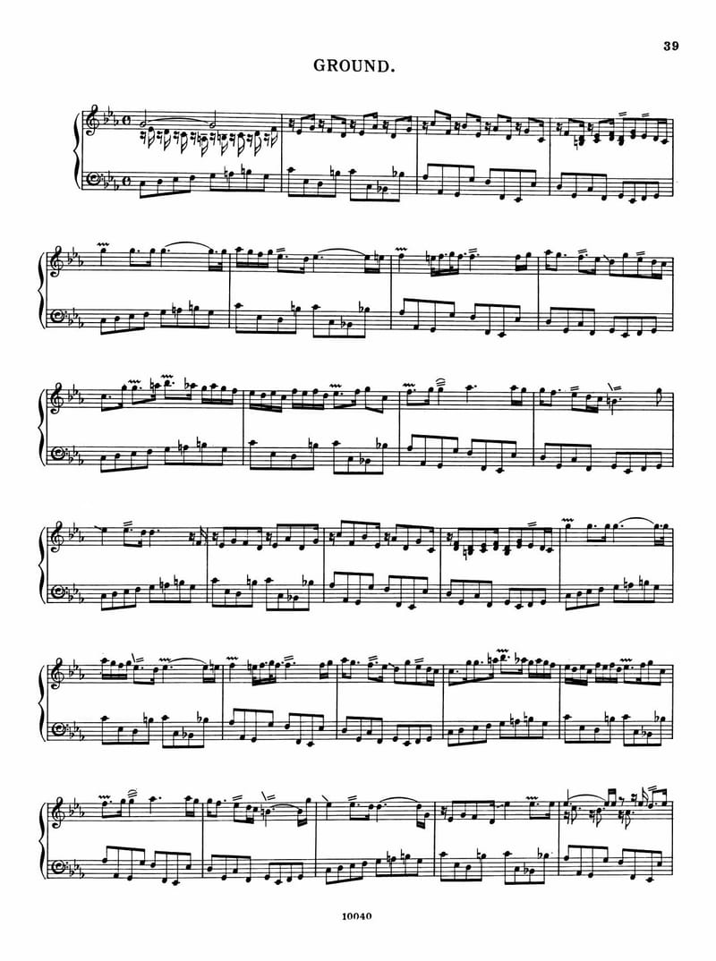 Preview of Ground in C minor