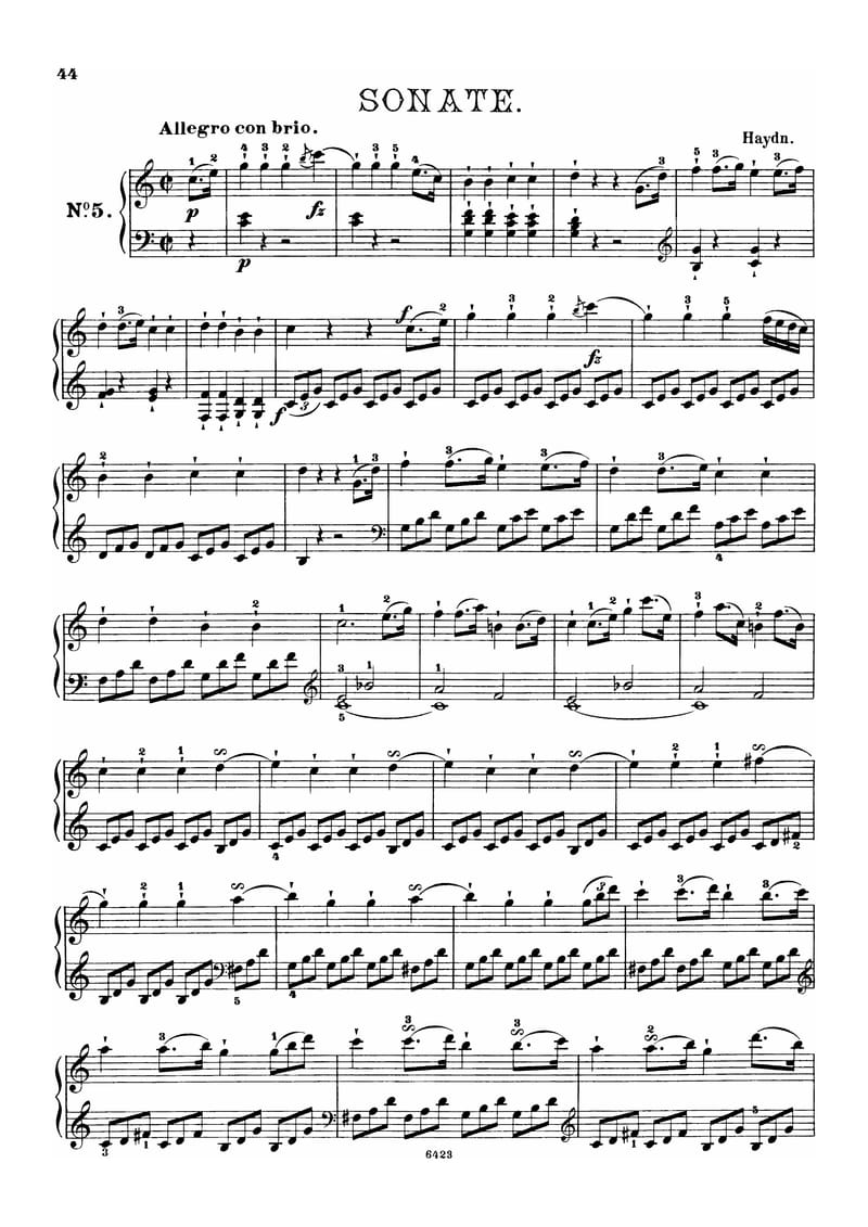 Preview of Keyboard Sonata in C major