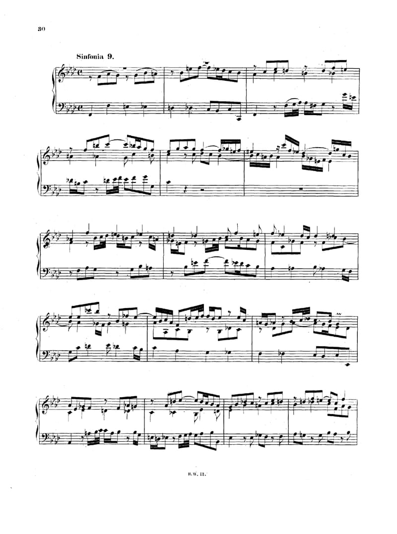 Preview of Sinfonia No. 9 in F Minor