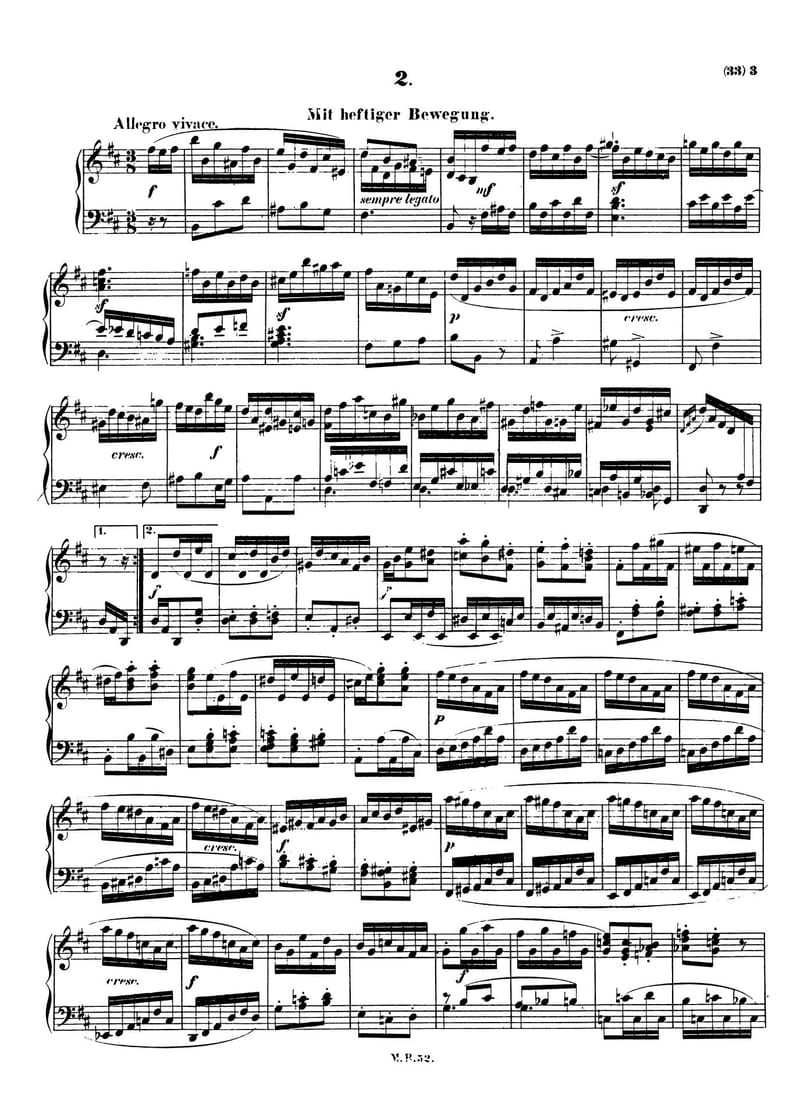 Preview of 7 Charakterstücke: No. 2 in B Minor