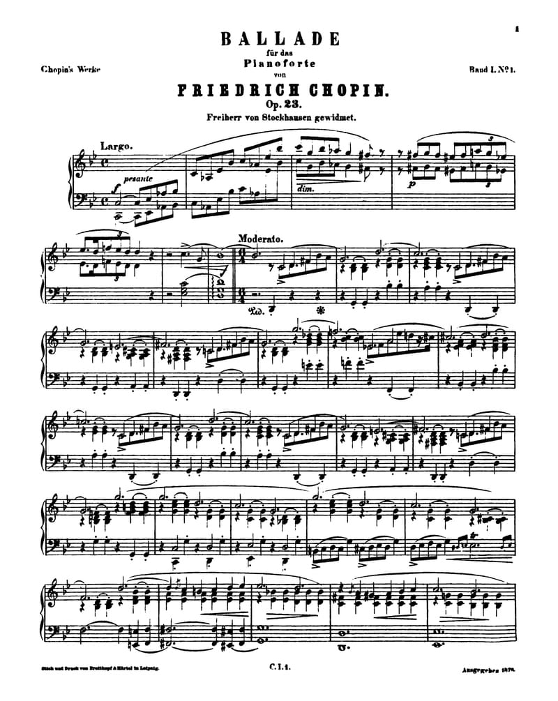 Preview of Ballade No. 1 in G Minor