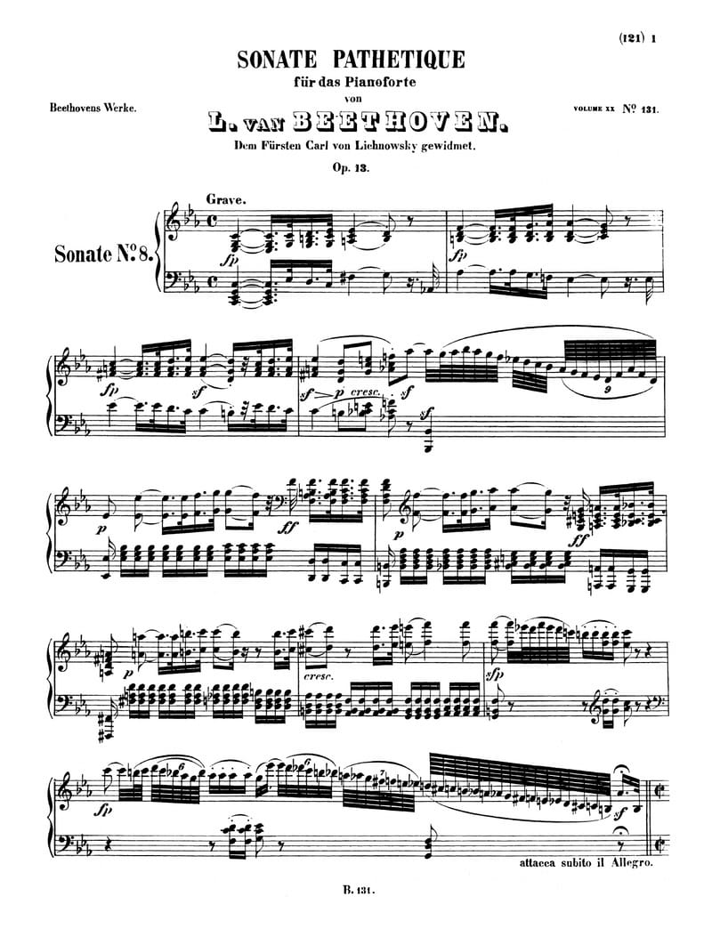 Preview of Piano Sonata No. 8 in C Minor (Pathetique)