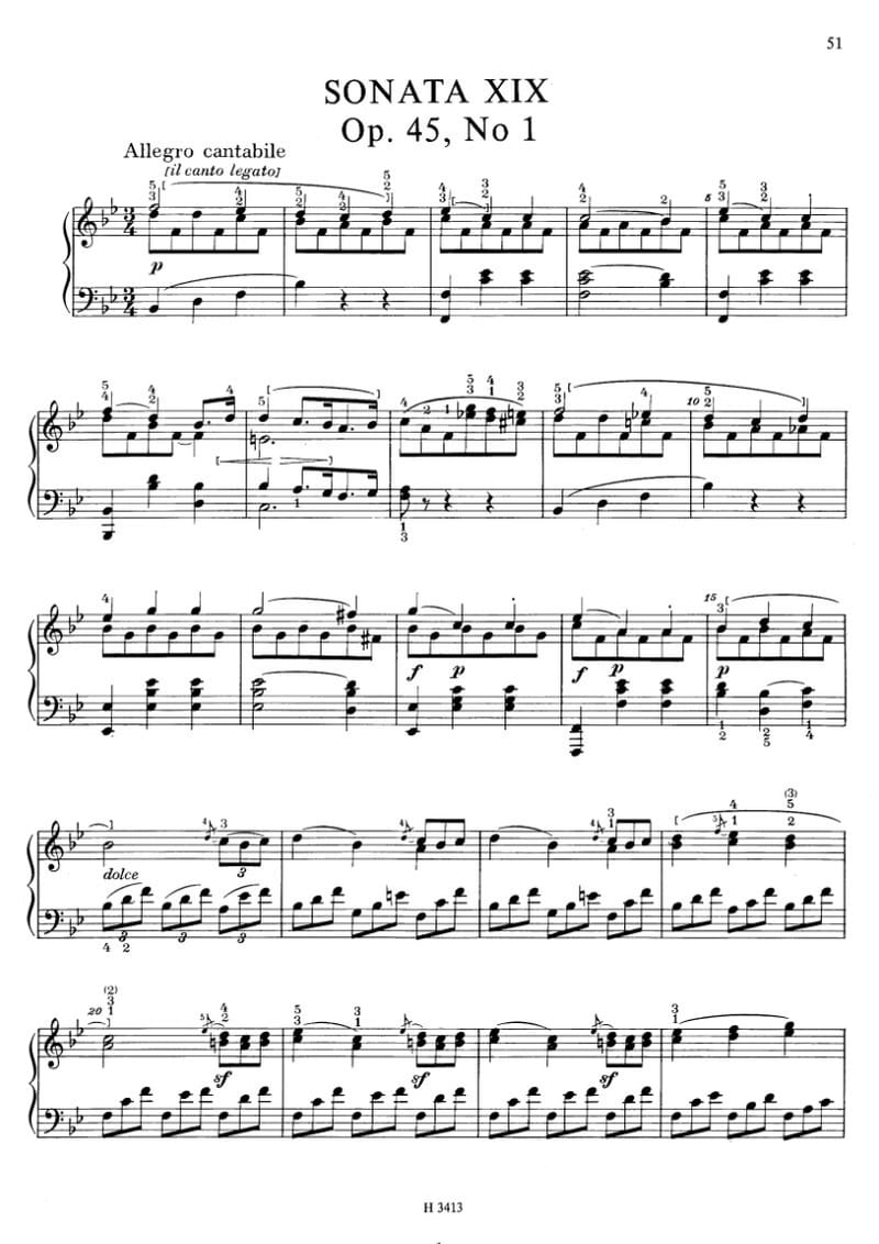 Preview of Piano Sonata No. 19 in B-flat major